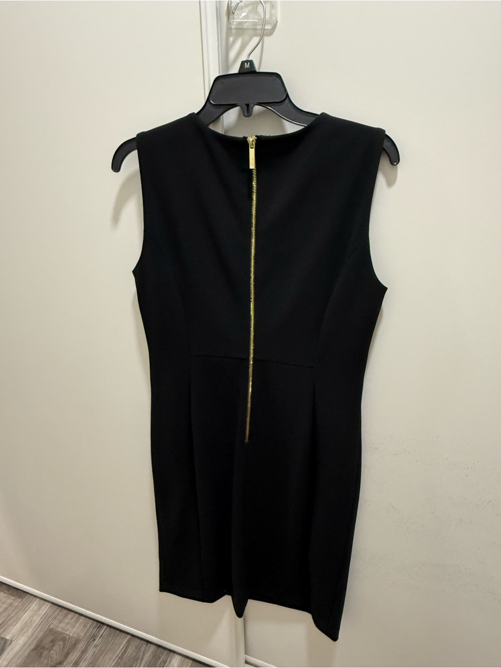 Calvin Klein Sleek Black Sleeveless Sheath Dress - Picture 4 of 5